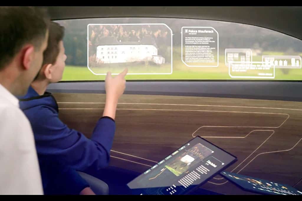Intelligentes Seitenfenster: Glas-Scheibe im Auto als interaktives Display nutzbar