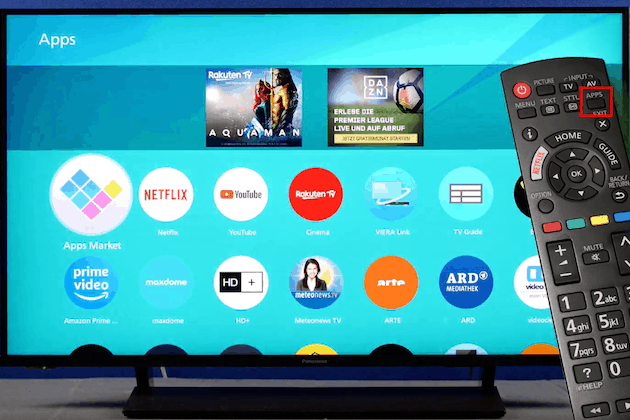 How to download apps in Panasonic TV 