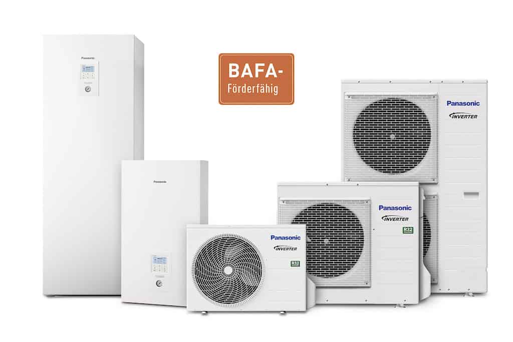 Wärmepumpen mit BAFA Förderung von Panasonic.