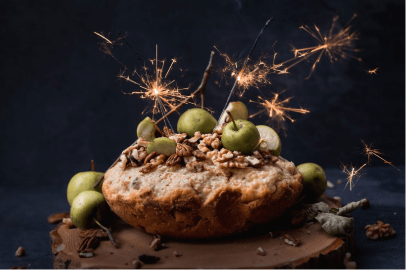 20 Jahre Lumix: Ein Apfel-Walnuss-Kuchen zum Geburtstag